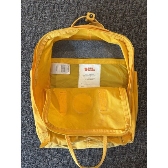 FJALLRAVEN Large Yellow Classic Kanken 23510 141 Backpack - Picture 3 of 5